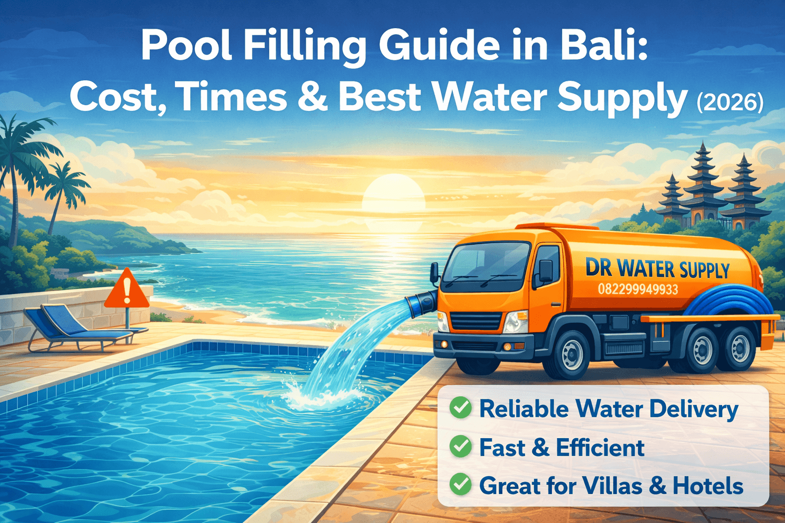 Pool Filling Guide in Bali: Cost, Time & Best Water Supply Solutions (2026)