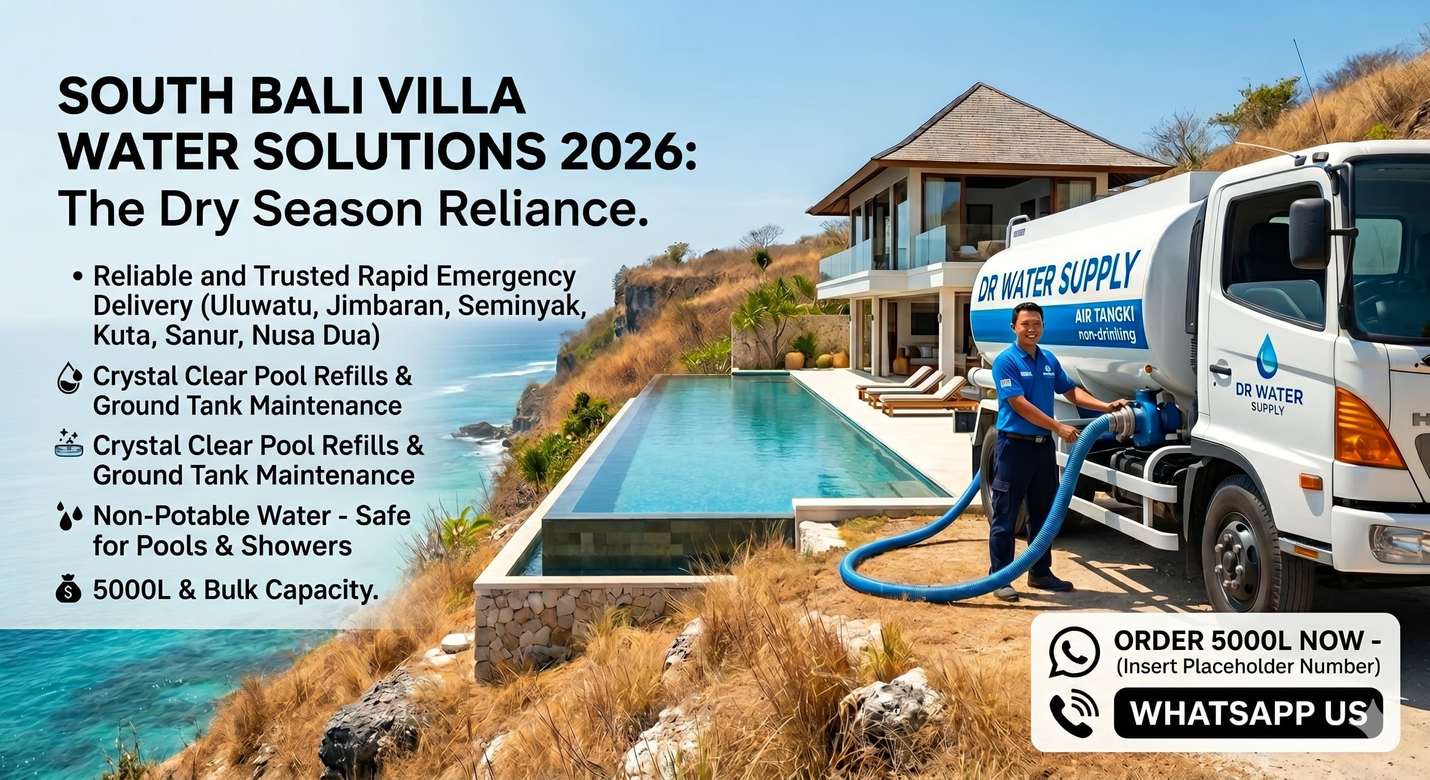 Why Your South Bali Villa Can’t Wait for Rain: The 2026 Water Guide