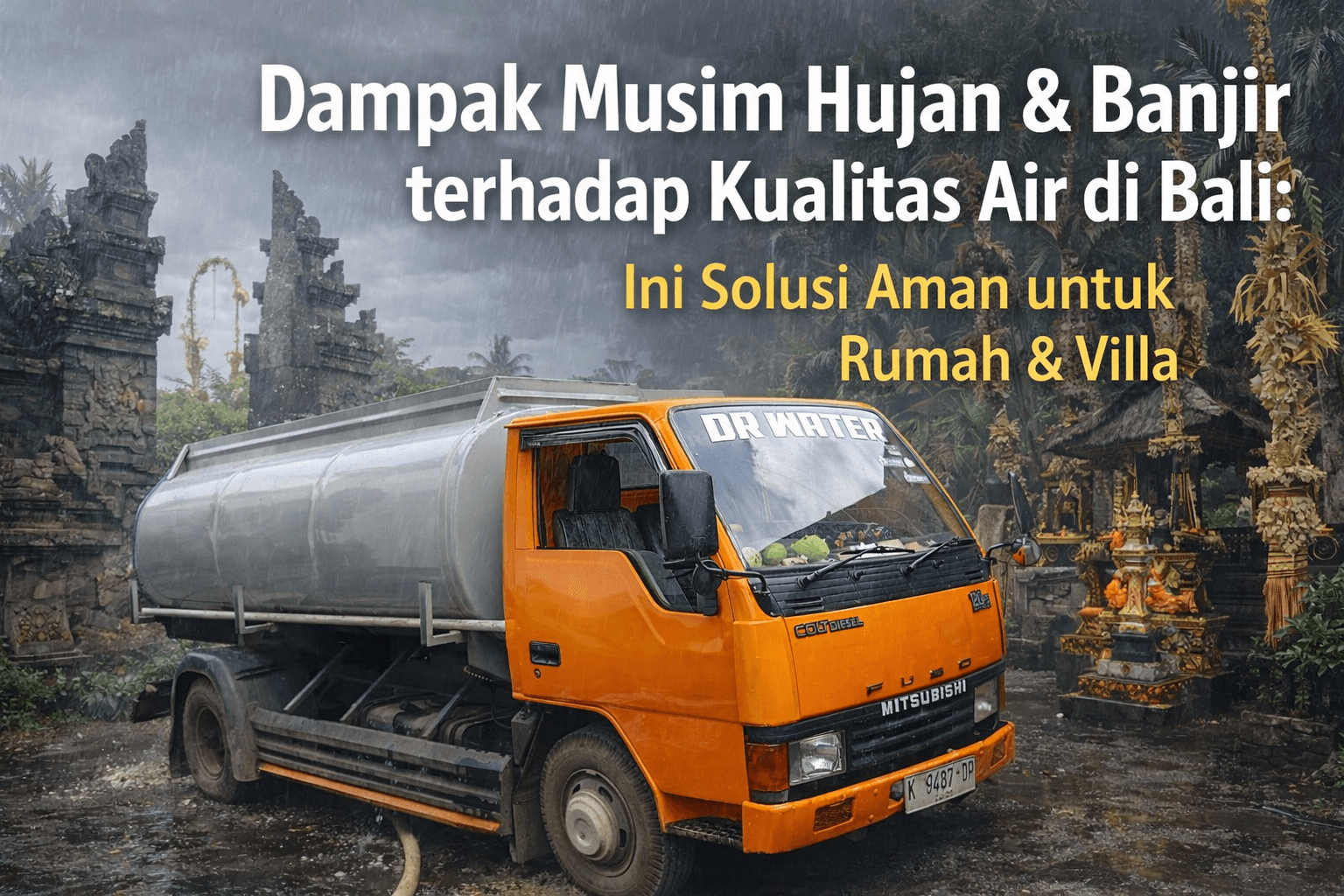 Dampak Musim Hujan & Banjir terhadap Kualitas Air di Bali: Ini Solusi Aman untuk Rumah & Villa